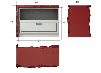 Chests of drawers (KMD_0134) 3D model for CNC machine